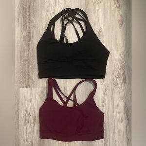 Lululemon energy sports bra- set of 2